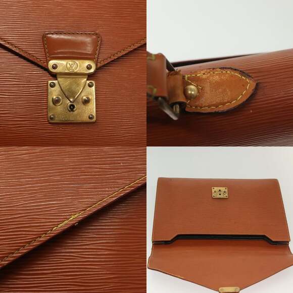 LOUIS VUITTON Epi Serviette Conseiller Briefcase Brown M54423 - Picture 11 of 13